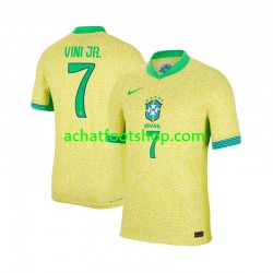 Maillot Brésil VINI JR 7 Domicile Tenue pour Homme 2024 Manche Courte Maillot Brésil VINI JR 7 Domicile Tenue pour Homme 2024 Manche Courte