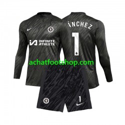 Maillot Chelsea Robert Sanchez 1 Gardien Extérieur Tenue pour Enfant 2024-2025 Manche Longue