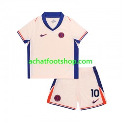 Maillot Chelsea Mychajlo Mudryk 10 Extérieur Tenue pour Enfant 2024-2025 Manche Courte