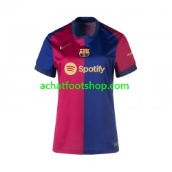 Maillot FC Barcelone Domicile Tenue pour Femme 2024-2025 Manche Courte