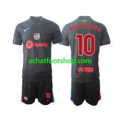 Maillot FC Barcelone Ronaldinho 10 Extérieur Tenue pour Enfant 2024-2025 Manche Courte