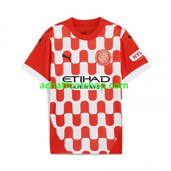 Maillot Girona Domicile Tenue pour Homme 2024-2025 Manche Courte