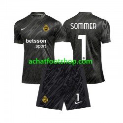 Maillot Inter Milan Yann Sommer 1 Gardien 3ème Tenue pour Enfant 2024-2025 Manche Courte