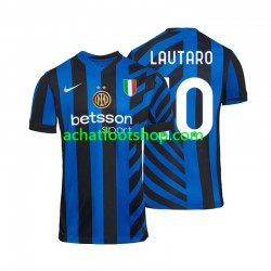 Maillot Inter Milan Lautaro 10 Domicile Tenue pour Homme 2024-2025 Manche Courte