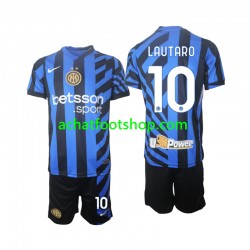 Maillot Inter Milan Lautaro 10 Domicile Tenue pour Enfant 2024-2025 Manche Courte