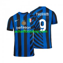 Maillot Inter Milan Marcus Thuram 9 Domicile Tenue pour Homme 2024-2025 Manche Courte