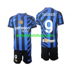Maillot Inter Milan Marcus Thuram 9 Domicile Tenue pour Enfant 2024-2025 Manche Courte