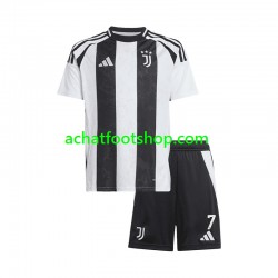 Maillot Juventus Cristiano Ronaldo 7 Domicile Tenue pour Enfant 2024-2025 Manche Courte