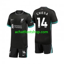 Maillot Liverpool Chiesa 14 Extérieur Tenue pour Enfant 2024-2025 Manche Courte Maillot Liverpool Chiesa 14 Extérieur Tenue pour Enfant 2024-2025 Manche Courte