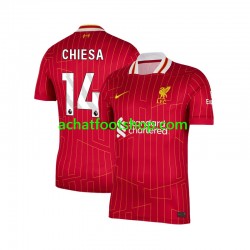 Maillot Liverpool Federico Chiesa 14 Domicile Tenue pour Homme 2024-2025 Manche Courte Maillot Liverpool Federico Chiesa 14 Domicile Tenue pour Homme 2024-2025 Manche Courte