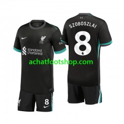 Maillot Liverpool Szoboszlai 8 Extérieur Tenue pour Enfant 2024-2025 Manche Courte