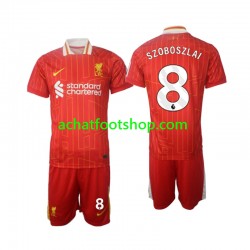 Maillot Liverpool Szoboszlai 8 Domicile Tenue pour Enfant 2024-2025 Manche Courte
