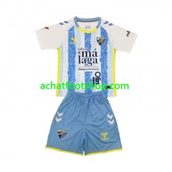 Maillot Málaga CF Domicile Tenue pour Enfant 2024-2025 Manche Courte