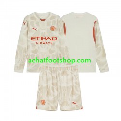 Maillot Manchester City Gardien 3ème Tenue pour Enfant 2024-2025 Manche Longue
