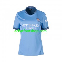 Maillot Manchester City Domicile Tenue pour Femme 2024-2025 Manche Courte Maillot Manchester City Domicile Tenue pour Femme 2024-2025 Manche Courte