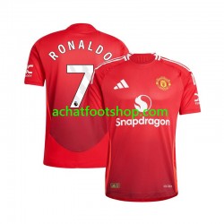 Maillot Manchester United Cristiano Ronaldo 7 Domicile Tenue pour Homme 2024-2025 Manche Courte