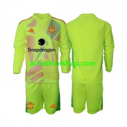 Maillot Manchester United Gardien Extérieur Tenue pour Enfant 2024-2025 Manche Longue