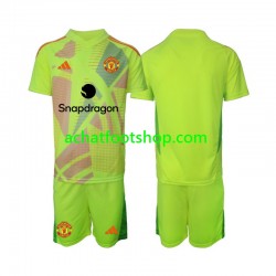Maillot Manchester United Gardien Extérieur Tenue pour Enfant 2024-2025 Manche Courte