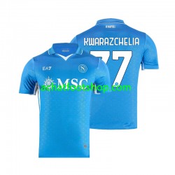 Maillot Naples Khvicha Kvaratskhelia 77 Domicile Tenue pour Homme 2024-2025 Manche Courte Maillot Naples Khvicha Kvaratskhelia 77 Domicile Tenue pour Homme 2024-2025 Manche Courte