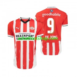 Maillot PSV Eindhoven DE JONG 9 Domicile Tenue pour Homme 2024-2025 Manche Courte Maillot PSV Eindhoven DE JONG 9 Domicile Tenue pour Homme 2024-2025 Manche Courte