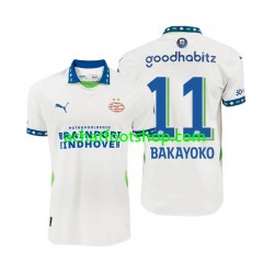 Maillot PSV Eindhoven Johan Bakayoko 11 Extérieur Tenue pour Homme 2024-2025 Manche Courte