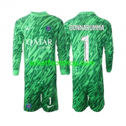 Maillot Paris Saint-Germain Gianluigi Donnarumma 1 Gardien Extérieur Tenue pour Enfant 2024-2025 Manche Longue