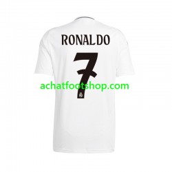 Maillot Real Madrid Cristiano Ronaldo 7 Domicile Tenue pour Homme 2024-2025 Manche Courte