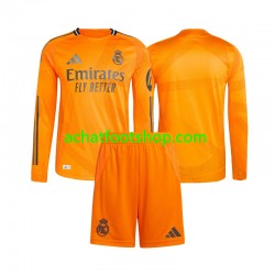 Maillot Real Madrid Extérieur Tenue pour Enfant 2024-2025 Manche Longue