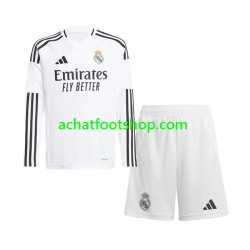 Maillot Real Madrid Domicile Tenue pour Enfant 2024-2025 Manche Longue