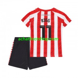 Maillot Sunderland Chris Rigg 11 Domicile Tenue pour Enfant 2024-2025 Manche Courte