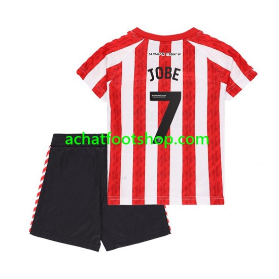 Maillot Sunderland Jobe Bellingham 7 Domicile Tenue pour Enfant 2024-2025 Manche Courte