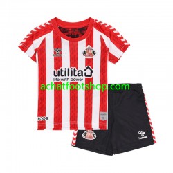 Maillot Sunderland Domicile Tenue pour Enfant 2024-2025 Manche Courte