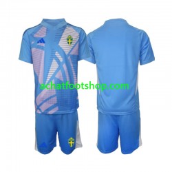 Maillot Suède Gardien Extérieur Tenue pour Enfant 2024 Manche Courte Maillot Suède Gardien Extérieur Tenue pour Enfant 2024 Manche Courte