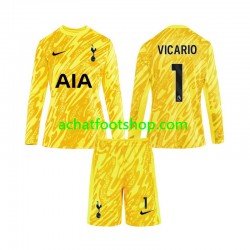 Maillot Tottenham Hotspur Vicario 1 Gardien Domicile Tenue pour Enfant 2024-2025 Manche Longue