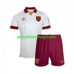 Maillot West Ham United 3ème Tenue pour Enfant 2024-2025 Manche Courte Maillot West Ham United 3ème Tenue pour Enfant 2024-2025 Manche Courte