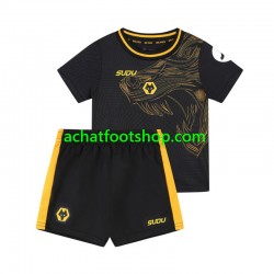 Maillot Wolverhampton Wanderers Extérieur Tenue pour Enfant 2024-2025 Manche Courte