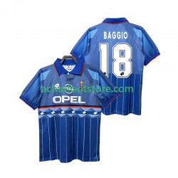 Maillot AC Milan BAGGIO 18 Rétro Extérieur Tenue pour Homme 1995 1996 Manche Courte