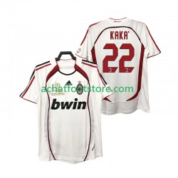 Maillot AC Milan KAKA 22 Rétro Extérieur Tenue pour Homme 2006 2007 Manche Courte