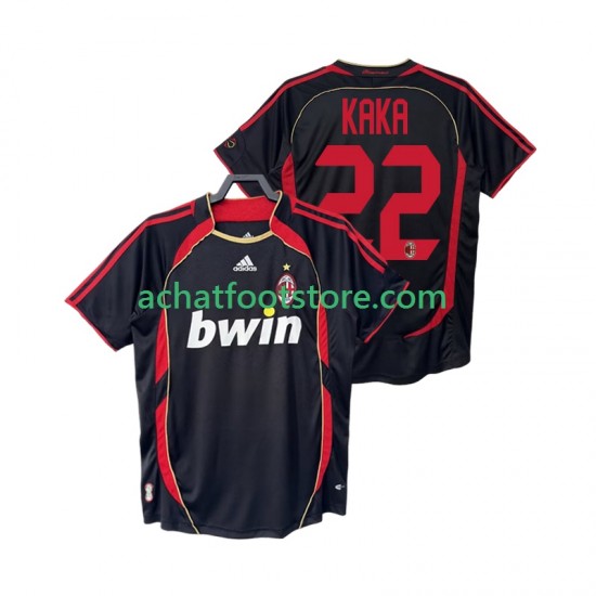 Maillot AC Milan KAKA 22 Rétro 3ème Tenue pour Homme 2006 2007 Manche Courte