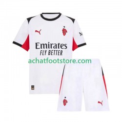 Maillot AC Milan Extérieur Tenue pour Enfant 2025-2026 Manche Courte