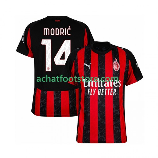 Maillot AC Milan Modrić Luca 14 Domicile Tenue pour Homme 2025-2026 Manche Courte