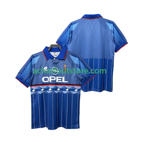 Maillot AC Milan Rétro Extérieur Tenue pour Homme 1995 1996 Manche Courte