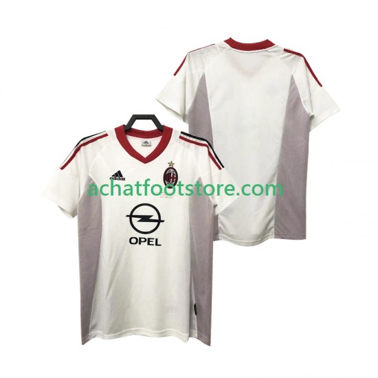 Maillot AC Milan Rétro Extérieur Tenue pour Homme 1999 1998 Manche Courte