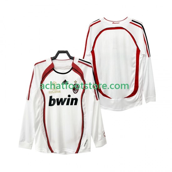Maillot AC Milan Rétro Extérieur Tenue pour Homme 2006 2007 Manche Longue