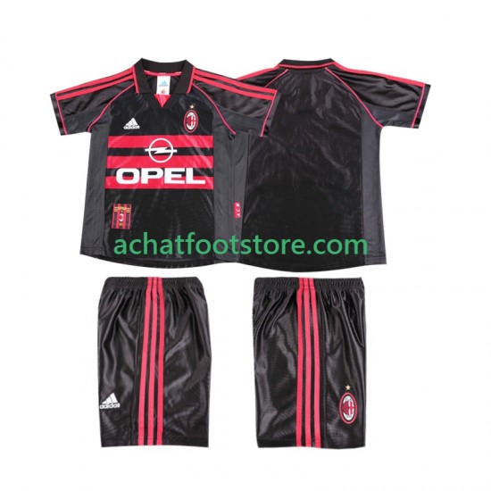 Maillot AC Milan Rétro 3ème Tenue pour Enfant 1988 2002 Manche Courte