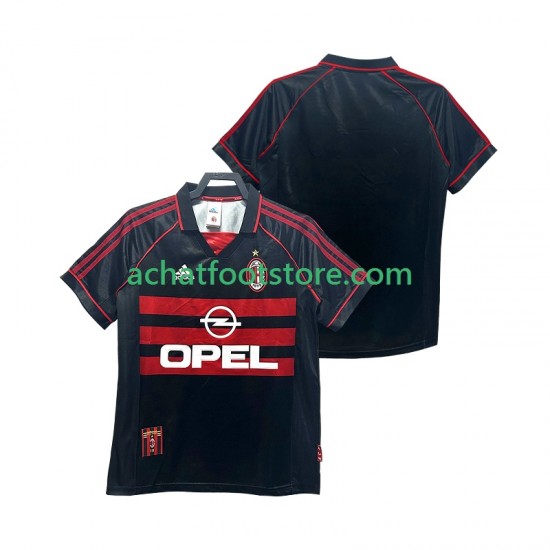 Maillot AC Milan Rétro 3ème Tenue pour Homme 1988 2002 Manche Courte