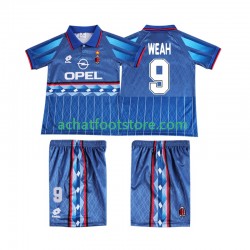 Maillot AC Milan WEAH 9 Rétro Extérieur Tenue pour Enfant 1995 1996 Manche Courte