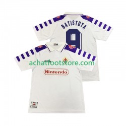 Maillot Fiorentina BASTUTA 9 Rétro Extérieur Tenue pour Homme 1988 2002 Manche Courte