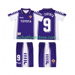Maillot Fiorentina BASTUTA 9 Rétro Domicile Tenue pour Enfant 2002 2022 Manche Courte
