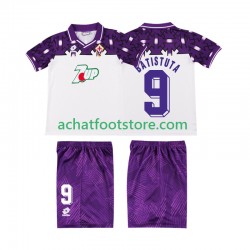 Maillot Fiorentina BATISTUTA 9 Rétro Extérieur Tenue pour Enfant 1992 1993 Manche Courte